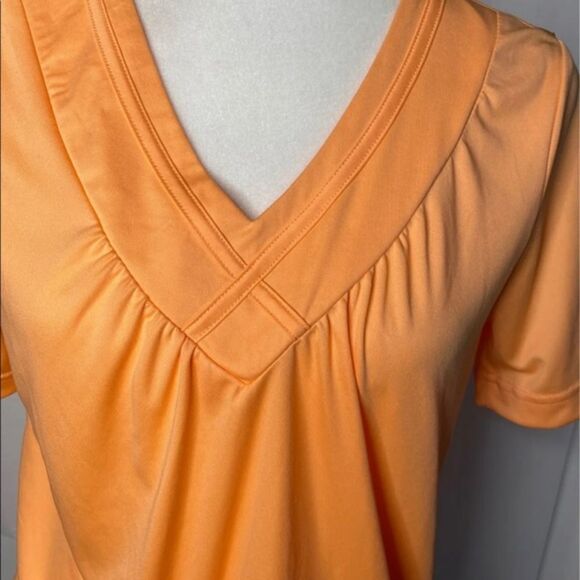 Blair Blouson Peach Short Sleeve Top - Picture 2 of 6